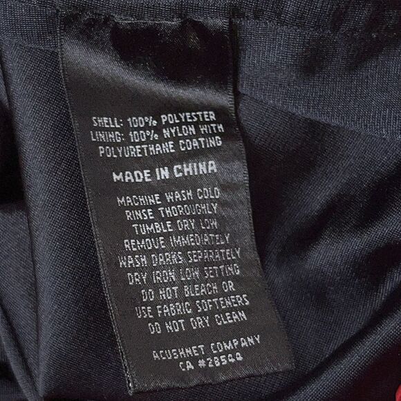 Dryjoys By Footjoy 1/2 Zip Rain Jacket Shirt Short Sleeves Men's Size Large Red - Picture 9 of 12